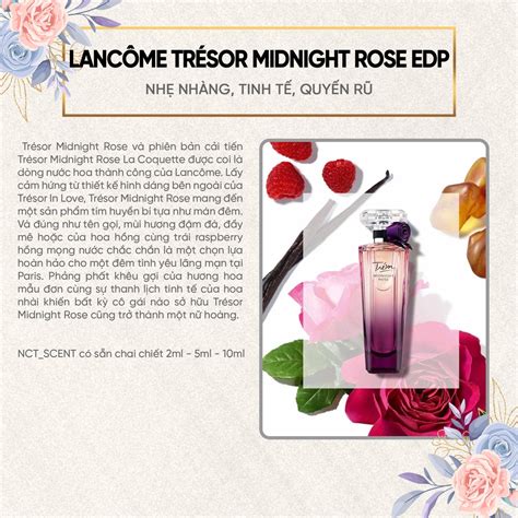 Nước Hoa Nữ Lancome Tresor Midnight Rose Mùi hương Nhẹ nhàng Quyến rũ