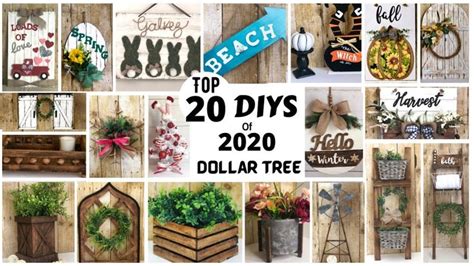 20 Dollar Tree Farmhouse Diys Best 20 Diys Of 2020 Dollar Tree Diy