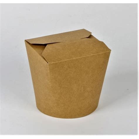 Jual Brown Paper Noodle Box Oz Kemasan Makakan Ml Pcs