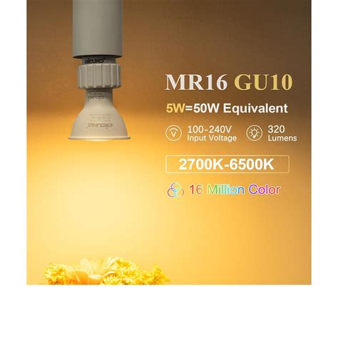 Set De Becuri Led Inteligente Dicuno Gu Dimabil W Mr Rgb