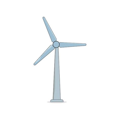 Premium Vector Wind Turbine Isolated On A White Background Vector