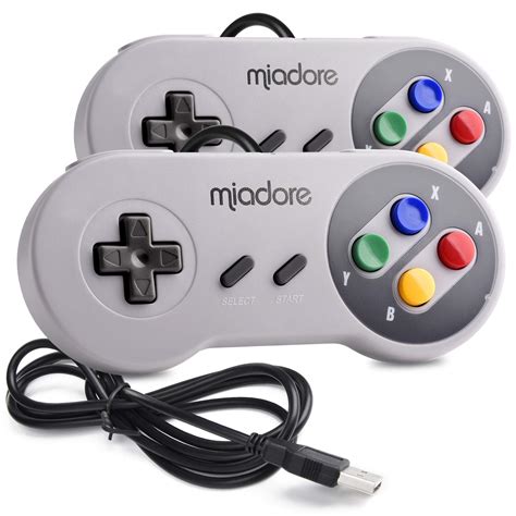 Buy 2 Pack Usb Controller For Snes Retro Gaming Miadore Snes Usb