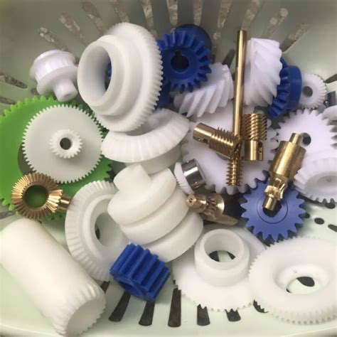 Pom Molded Plastic Straight Gear Polyformaldehyde Customized Bevel