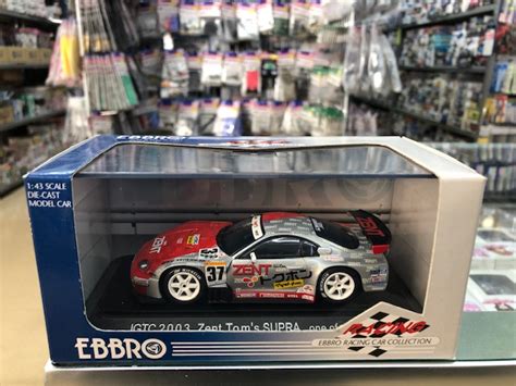 EBBRO 43465 JGTC 2003 ZENT TOM S SUPRA SILVER RED ラジコン プラモデル専門店 ヘリポート