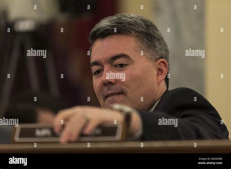 Washington District Of Columbia Usa 17th Jan 2018 United States Senator Cory Gardner