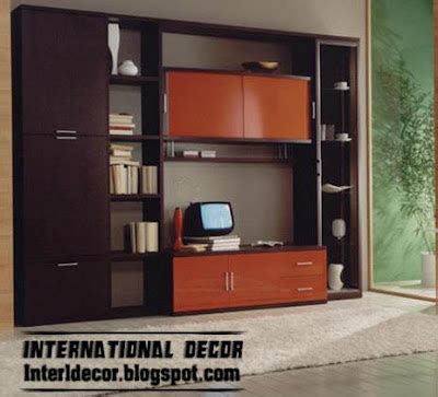 Modern TV wall units designs and TV shelving units pictures