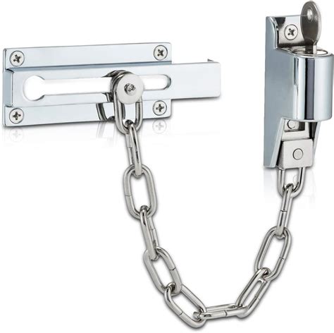 Xfort Polished Chrome Locking Door Chain Security Chain With Door