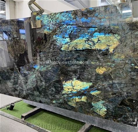 Lemurian Blue Labradorite Blue Granite Slabs For Kitchen From China