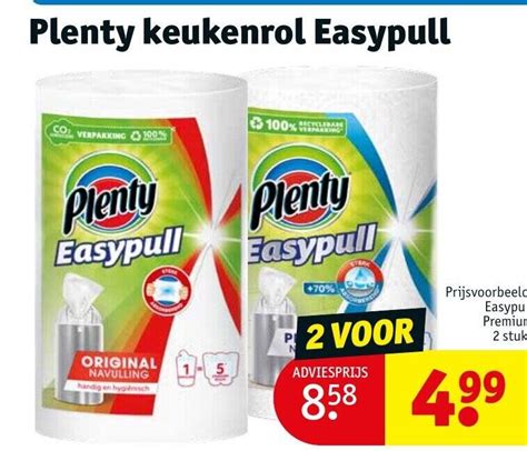 Plenty Keukenrol Easypull Aanbieding Bij Kruidvat