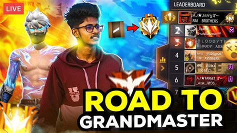 🔴24 Hrs Live Rank Push 🔥top 1 Region Grandmaster Push {day 1}🔥 Garena Freefire Max Live