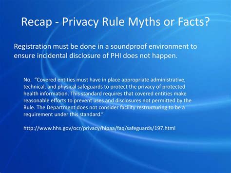 Ppt Hipaa Rcm Myths Facts And Pitfalls Powerpoint Presentation