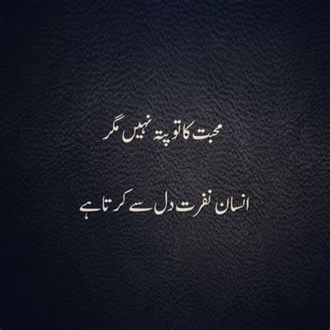 Mohabbat Aur Nafrat Urdu Quotes Poetry Urdu