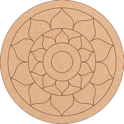 MDF Pre Marked Mandala Lippan Art Bases For Painting Designer Desk