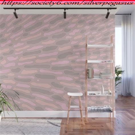 Silverpegasus Organic Abstract Cappuccino Wall Mural