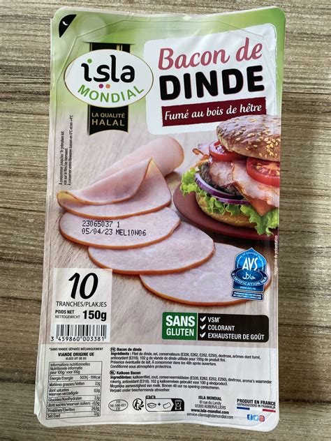 Bacon de dinde Charcuterie Dôme Halal