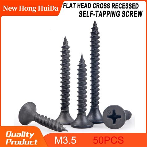 Phillips Flat Head Cross Recessed Thread Drywall Screws Ash Phosphorus