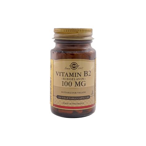 Solgar Vitamin B2 Riboflavin 100 Mg 100 Kapsül