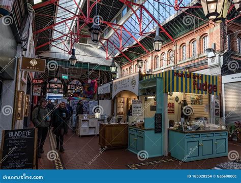 George S Street Arcade Shopping Market In Dublin City Editorial Stock