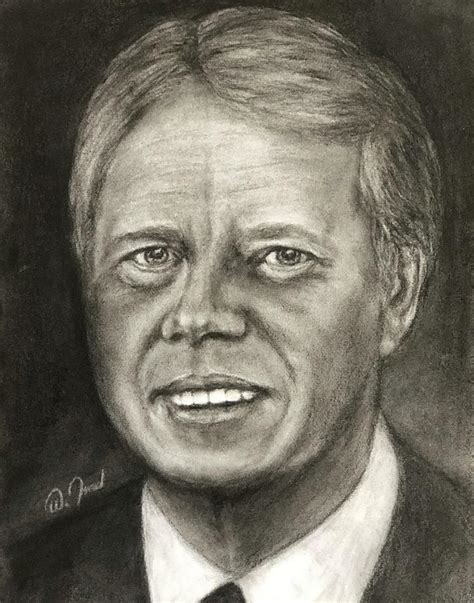 Jimmy Carter 39th Us President Drawing By Walter Israel