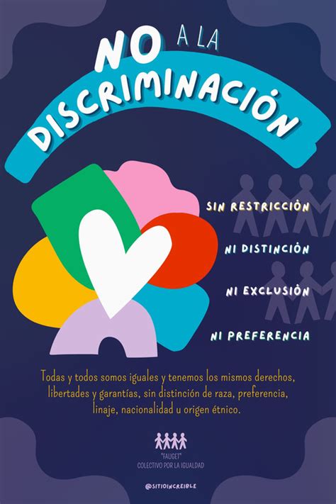 Afiches Sobre La Discriminaci N Gratis Canva