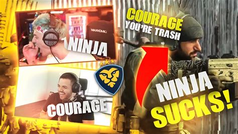 NINJA COURAGE DESTROY TRASH TALKERS IN 2v2 GUNFIGHT Modern Warfare