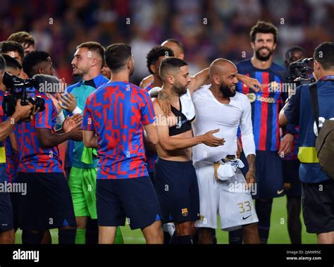 Barcelona Spain August Fc Barcelona V Pumas Unam Dani Alves