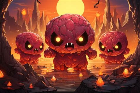 Premium Ai Image Ferocious Lava Golems Born From Volcanic Eruptions