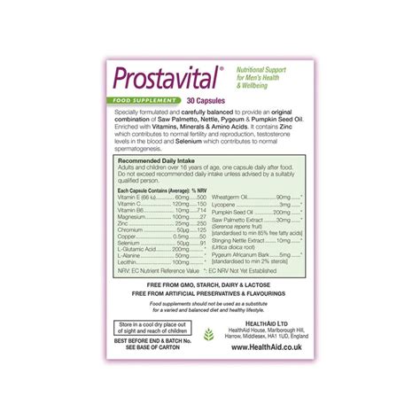 Prostavital 30 Cápsulas Health Aid Peixe Verde