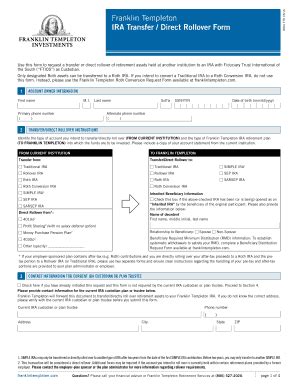 Fillable Online Ira Transfer Direct Rollover Form Group Code Use This