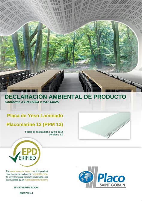 PDF DECLARACIÓN AMBIENTAL DE PRODUCTO 0 DAP PPM 13 DECLARACIÓN