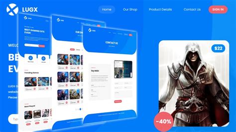 Lugx Gaming Shop Website Template Rjksharma