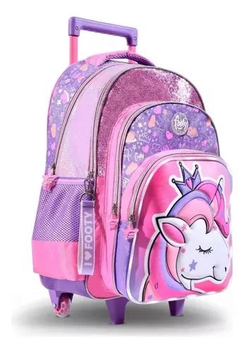 Mochila Carro 18 PuLG Luces Led Footy Unicornio Luz Led En Venta En San