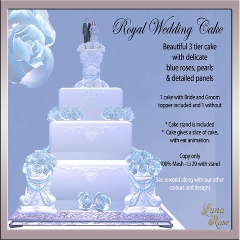 Second Life Marketplace - Royal Wedding Cake - Blue