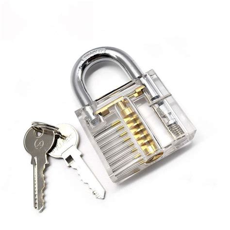 Clear Transparent Practice Locks 5 Pack Lockpickable