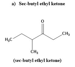 Give The Structure Corresponding To Each Name A Sec Butyl Ethyl