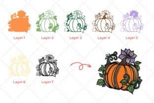 3D Layered Halloween Pumpkin Bundle Graphic By Chorry Studio Creative