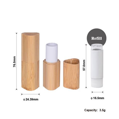 Sustainable Packaging Bamboo Lipstick Yicai Bamboo