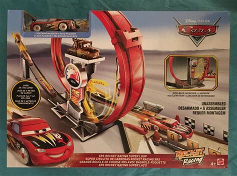 Disney Pixar Cars Xrs Rocket Racing Super Loop Lightning Mcqueen Car