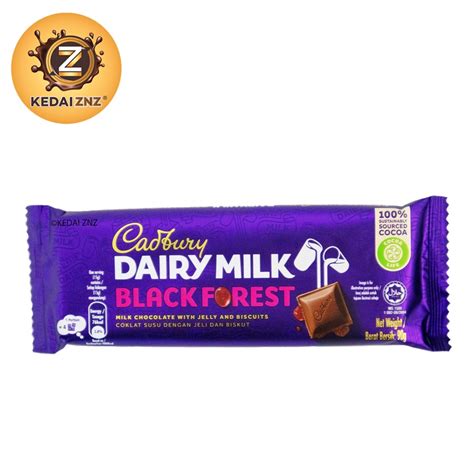 Chocolate Cadbury Dairy Milk Black Forest Chocolate Bar G Coklat