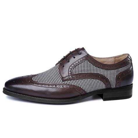 Homme Oxfords Chaussures Bullock Chaussures Bout D Aile R Tro Vintage