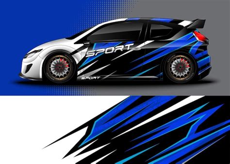 Premium Vector Sport Car For Wrap Decal Sticker Design And Vehicle