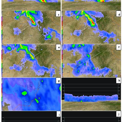 Tfsx Doppler Radar A B Vertical Cross Sections Of Base Reflectivity