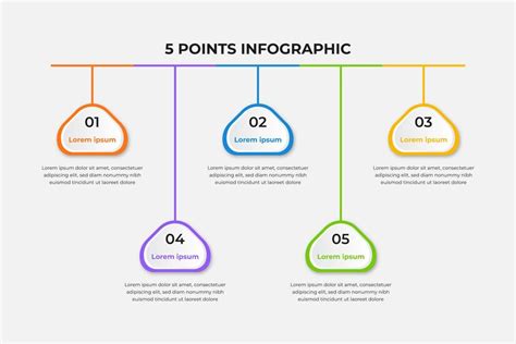 Premium Vector Vector 5 Points Infographic Template