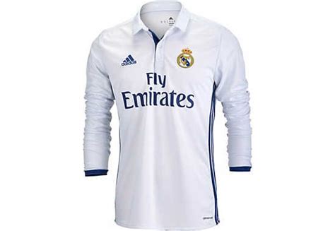 Long Sleeve Real Madrid Jersey 2016 17 Real Madrid Home Jerseys