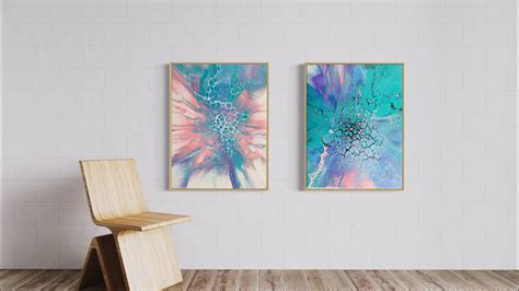 Gorgeous Pastel Colors Fluid Art Acrylic Pouring Sheleeart Bloom