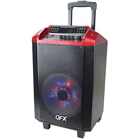 Qfx Pbx 2101red 2 600 Watt Pbx 2101 Portable Bluetooth Party Speaker