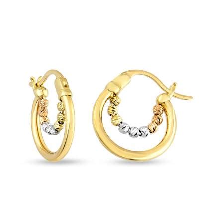 Gold Hoop Earrings Lizay E152508