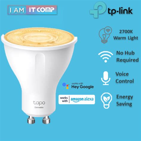 TP Link TAPO L610 Smart Wi Fi Spotlight Dimmable 2700K Warm Light