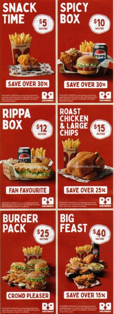 DEAL Red Rooster Vouchers Valid Until 30 June 2024 Frugal Feeds