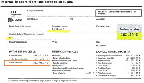 Calcular valor catastral y valor de mercado Información legal